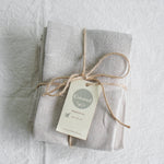 Covered 100% Linen Napkins - Sand (Set of 6)
