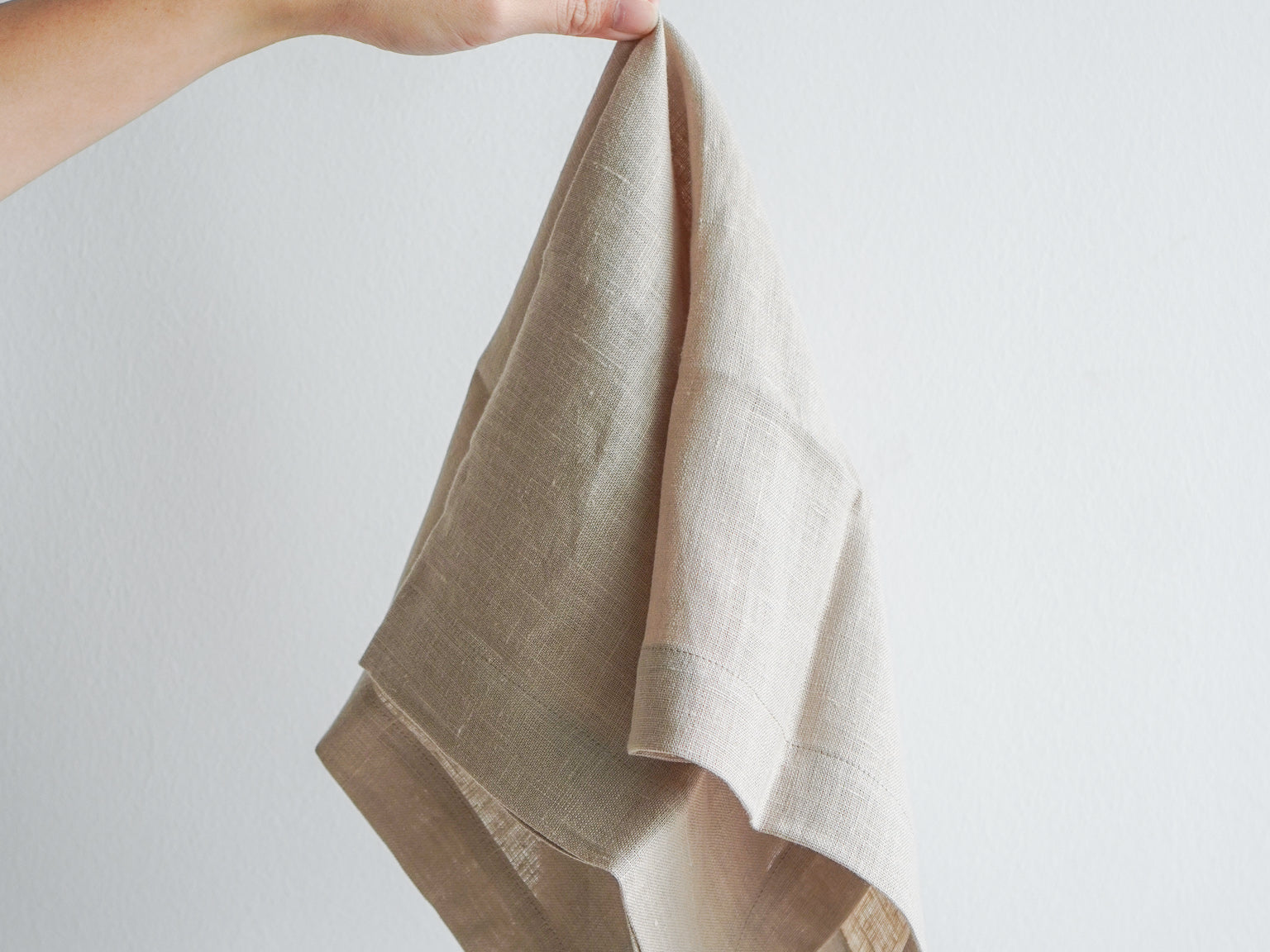 Covered 100% Linen Napkins - Sand (Set of 6)