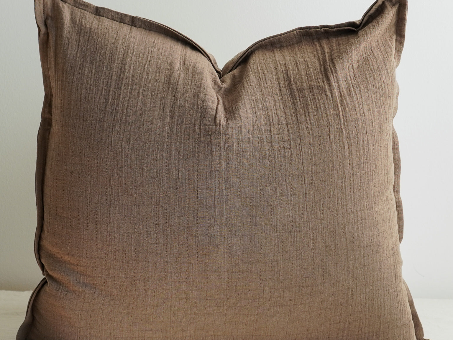 Living by OSN Cotton Gauze Oversized Cushion Cover in Dark Brown