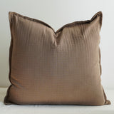 Living by OSN Cotton Gauze Oversized Cushion Cover in Dark Brown