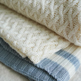 Living by OSN Bamboo Knitted Throw Blanket