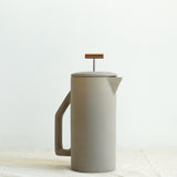 YIELD Ceramic French Press in Matte Grey