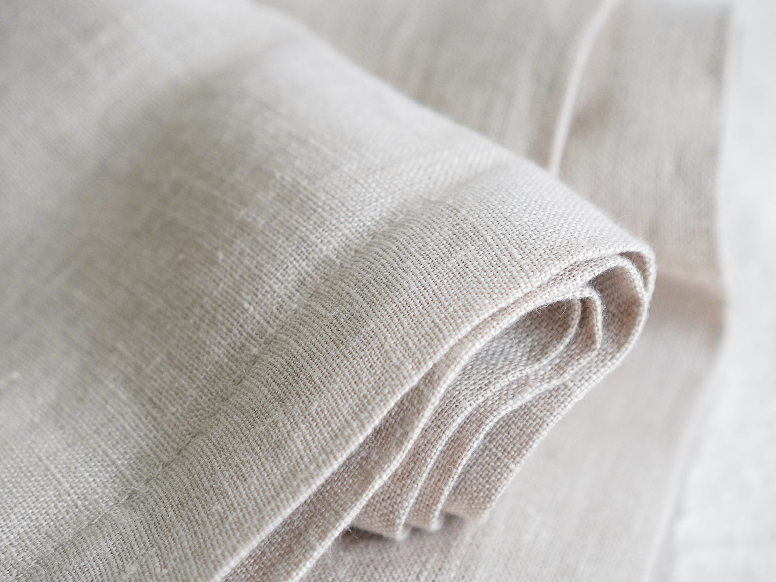 Covered 100% Linen Table Runner - Sand