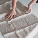 Covered 100% Linen Table Runner - Sand