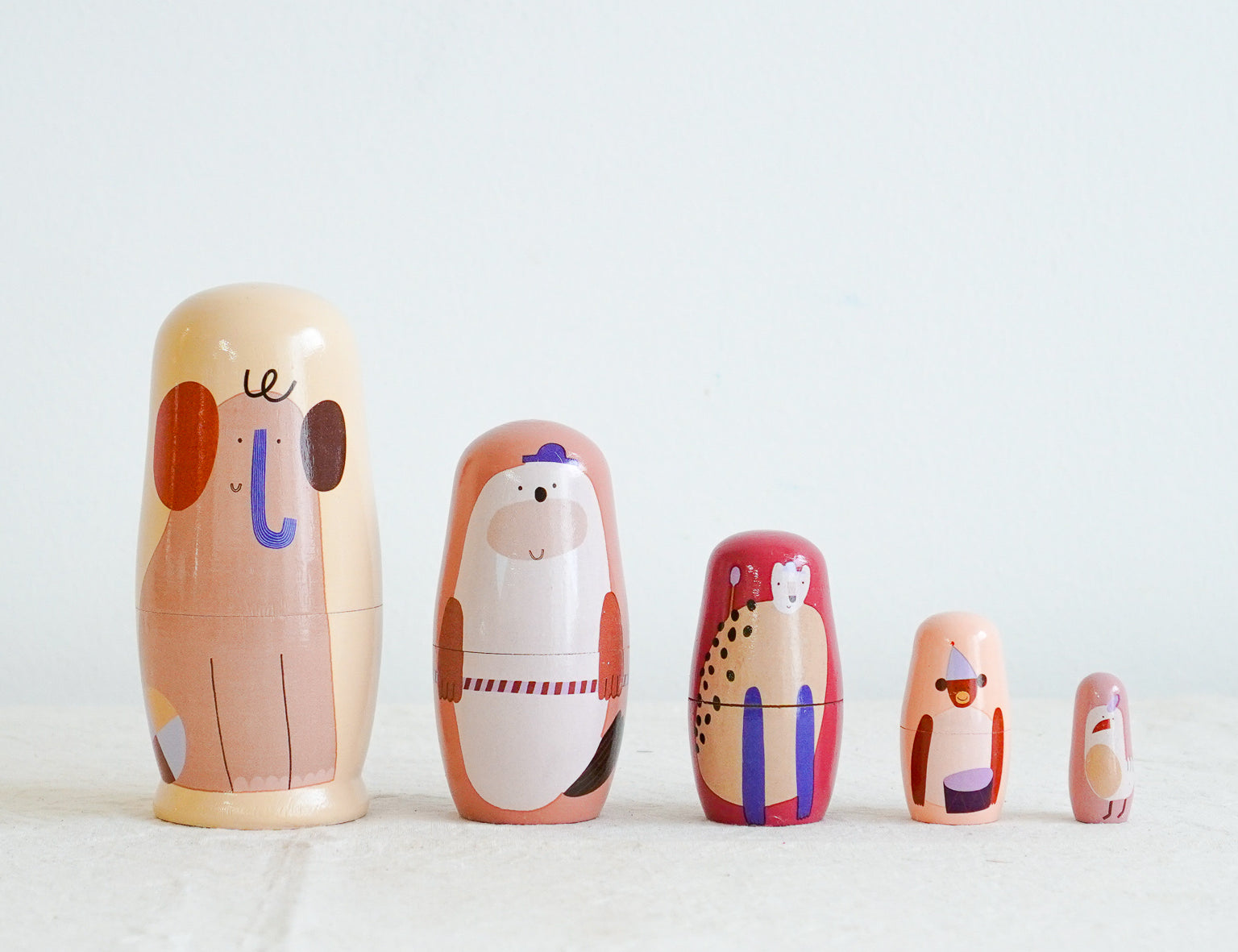 ferm LIVING Critter Nesting Dolls