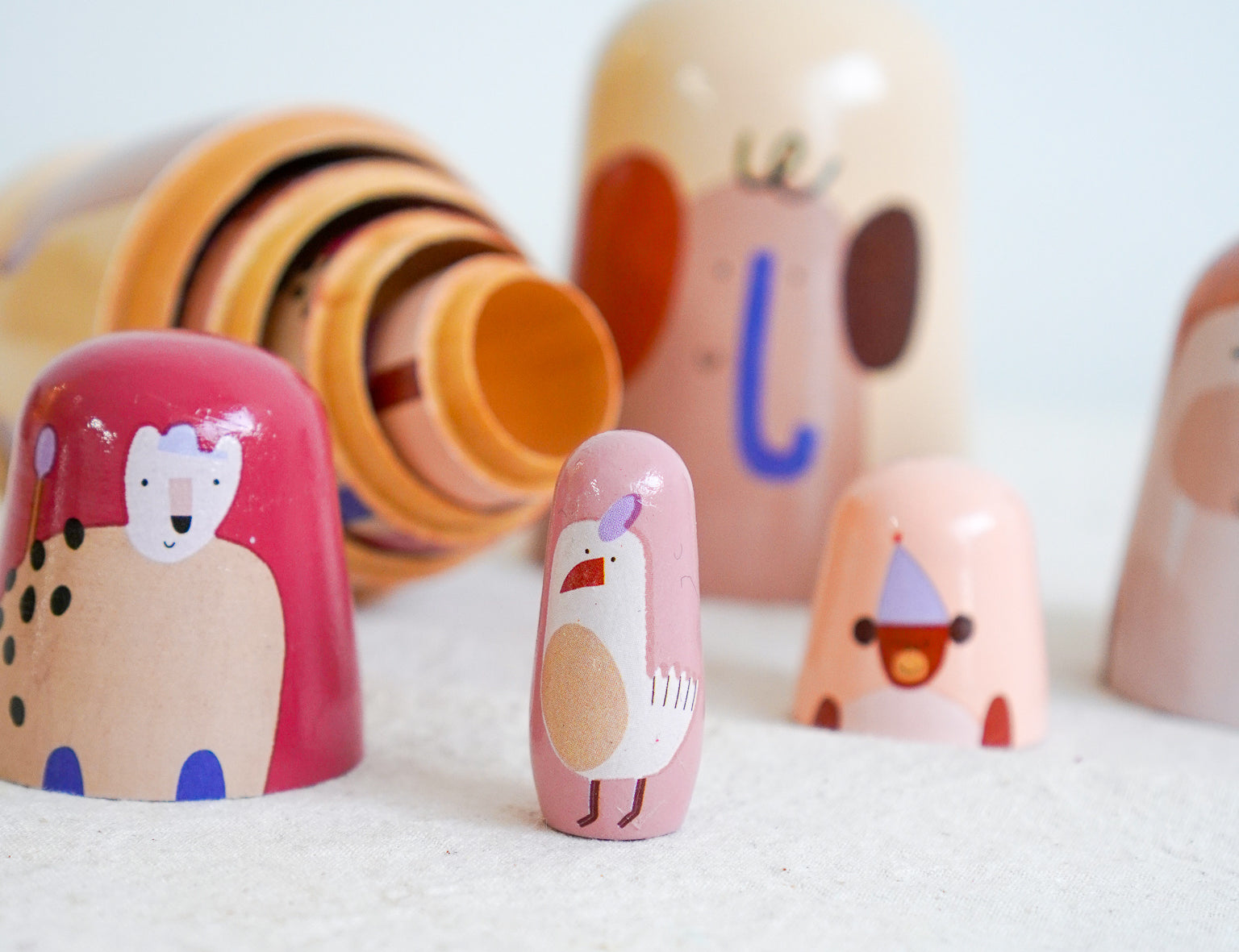 ferm LIVING Critter Nesting Dolls