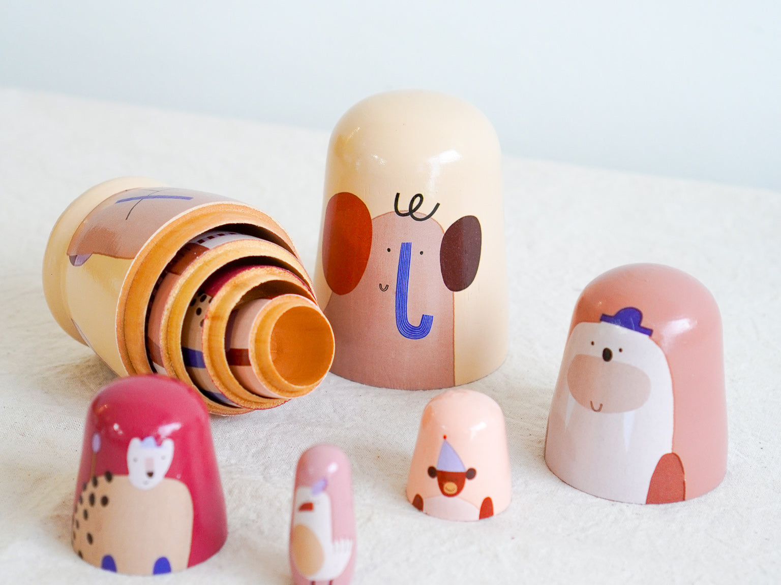 ferm LIVING Critter Nesting Dolls Collection by Plain Vanilla