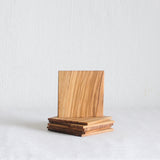 Redecker Oiled Olive Wood Square Coaster (Set of 6)