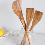 Redecker Olivewood Spatula - Perforated