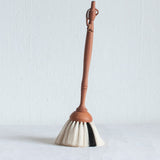 Redecker Pearwood Dust Brush - White Goat's Hair