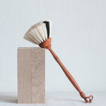 Redecker Pearwood Dust Brush - White Goat's Hair