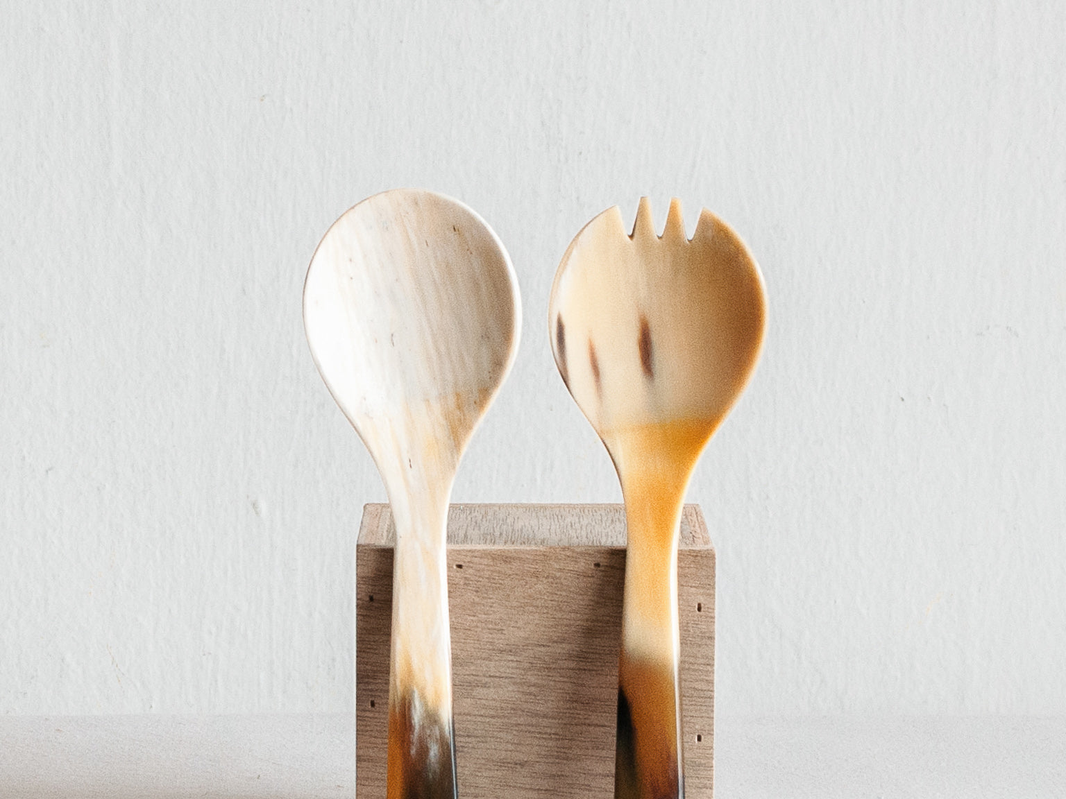 Hornvarefabrikken Natural Horn Salad Servers