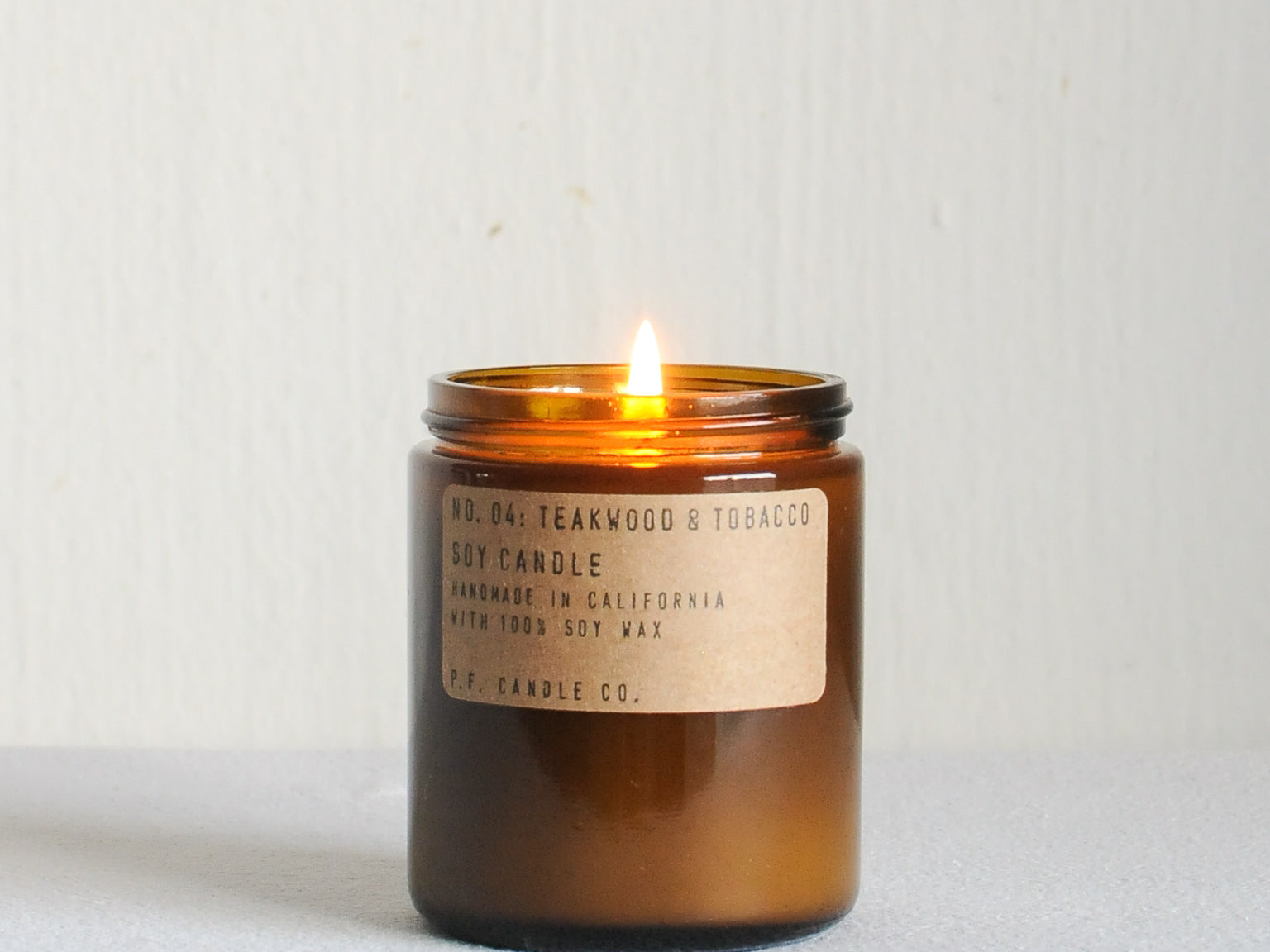 P.F. Candle Co. Candle - Teakwood & Tobacco (7.2oz)